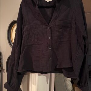 Z Supply Black Women's Crop Top